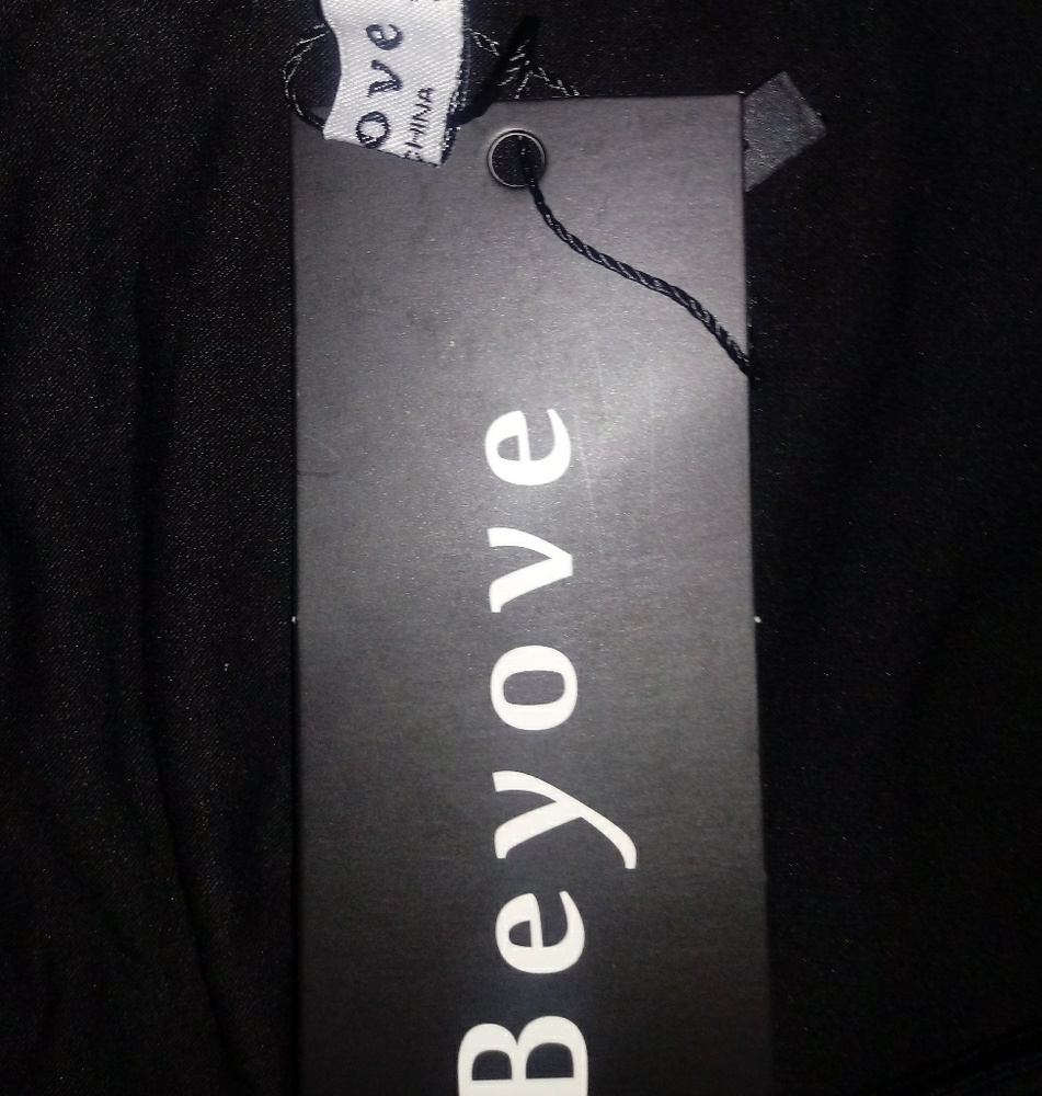 Beyove Dress Black 3/4 Sleeves - Picture 7 of 8